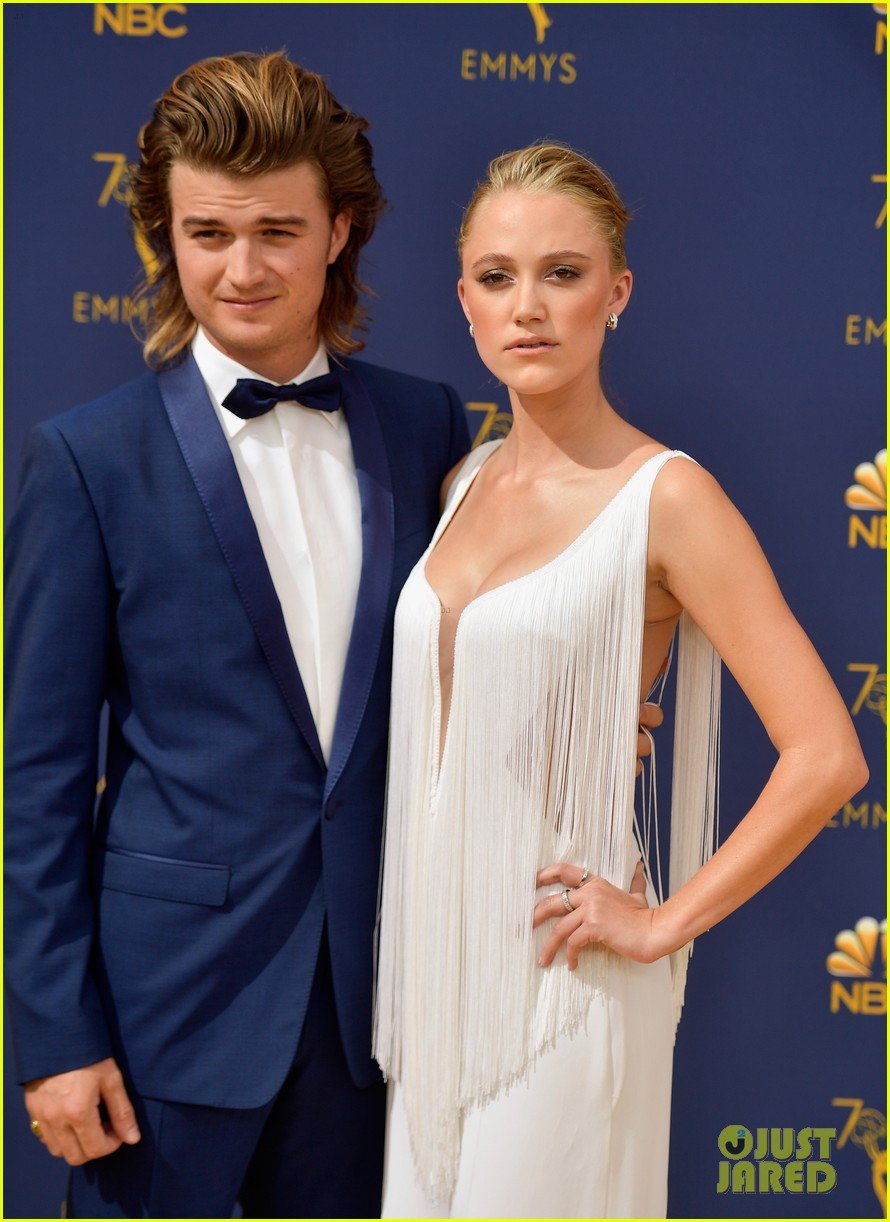 Joe Keery & Maika Monroe Make One Stunning Couple at Emmy Awards 2018