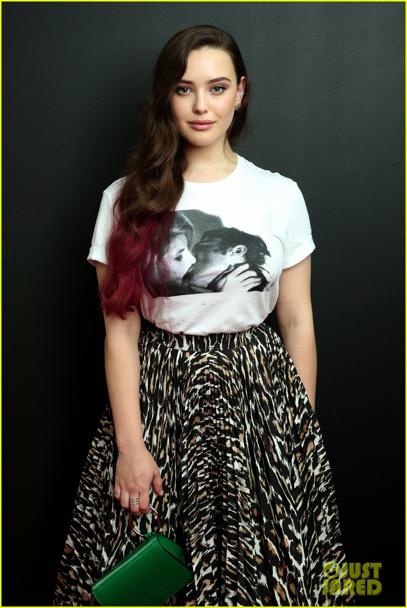 Full Sized Photo of kaia gerber rocks jaws t shirt for calvin klein