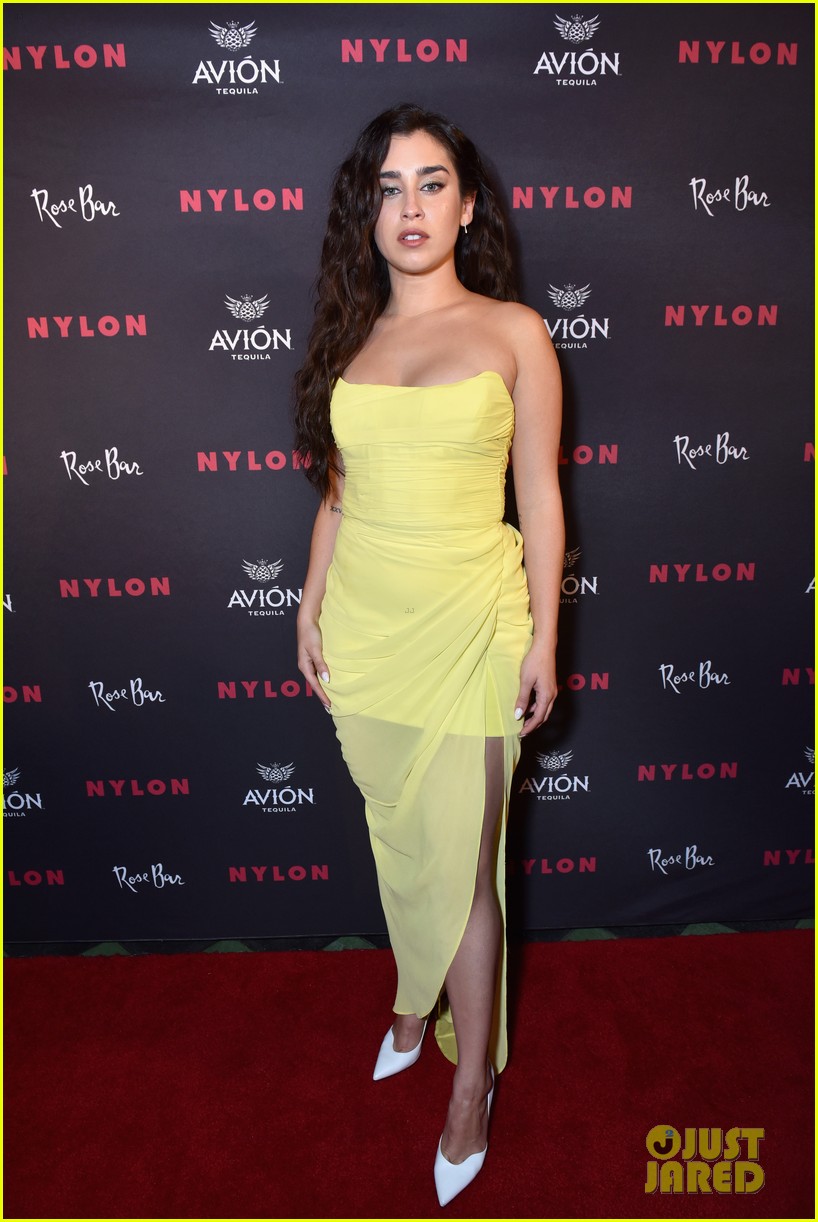 Full Sized Photo of lauren jauregui ty laura marano nylon nyfw party 05