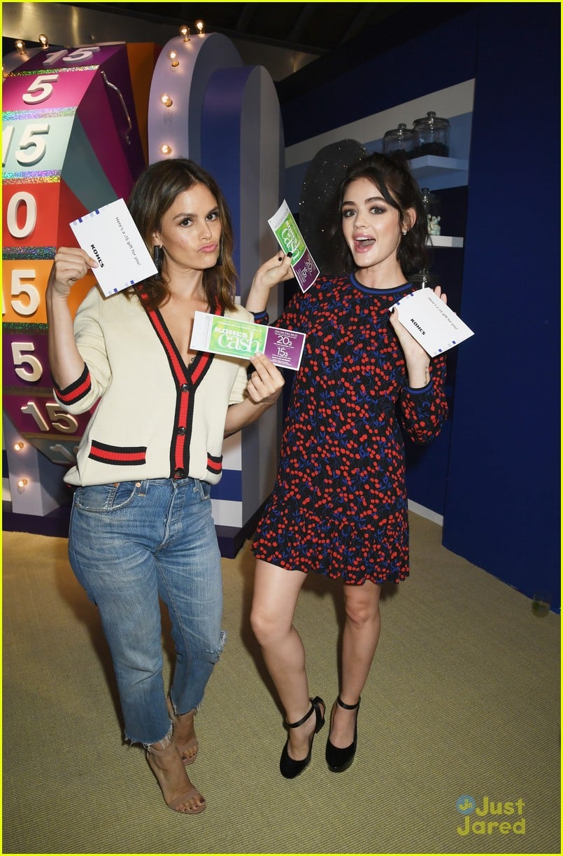 Full Sized Photo of lucy hale rachel bilson kohls popsugar event 08