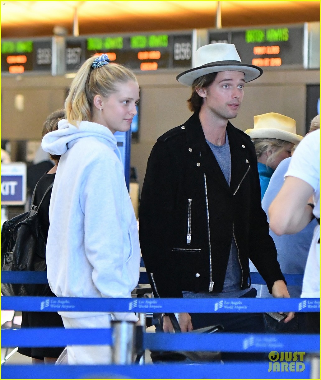 Full Sized Photo Of Patrick Schwarzenegger And Girlfriend Abby Champion Catch Flight Out Of Lax