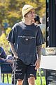 justin bieber brings starbucks along for his hike 01