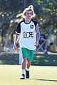 justin bieber goes shirtless playing soccer with friends 20