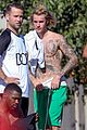 justin bieber goes shirtless playing soccer with friends 45