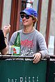 ansel elgort grabs lunch with a friend at bar pitti in nyc01