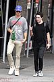 ansel elgort grabs lunch with a friend at bar pitti in nyc05