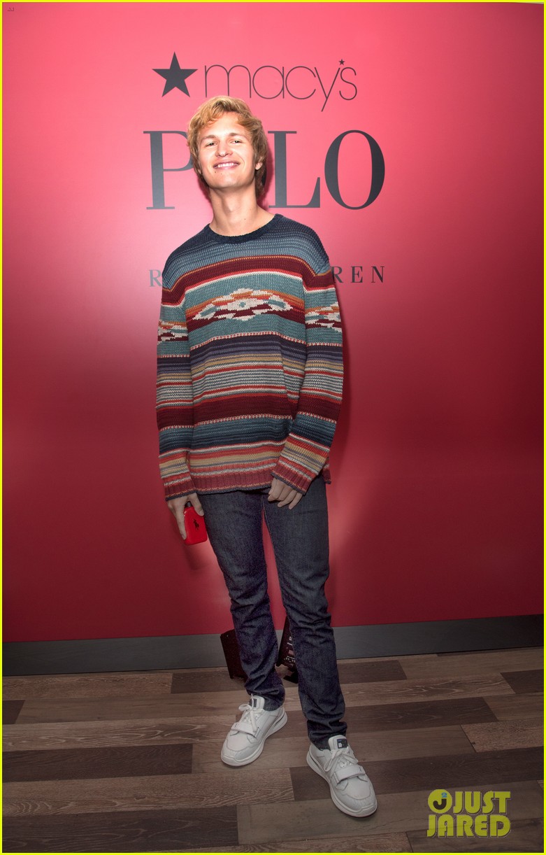 ansel elgort launches polo red rush cologne in nyc03