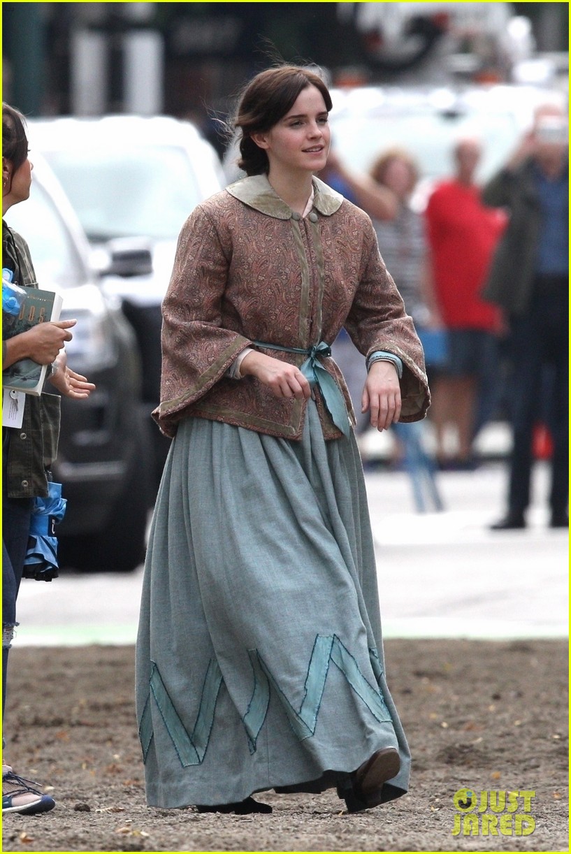 Full Sized Photo of emma watson little women set 07 | Emma Watson Dons