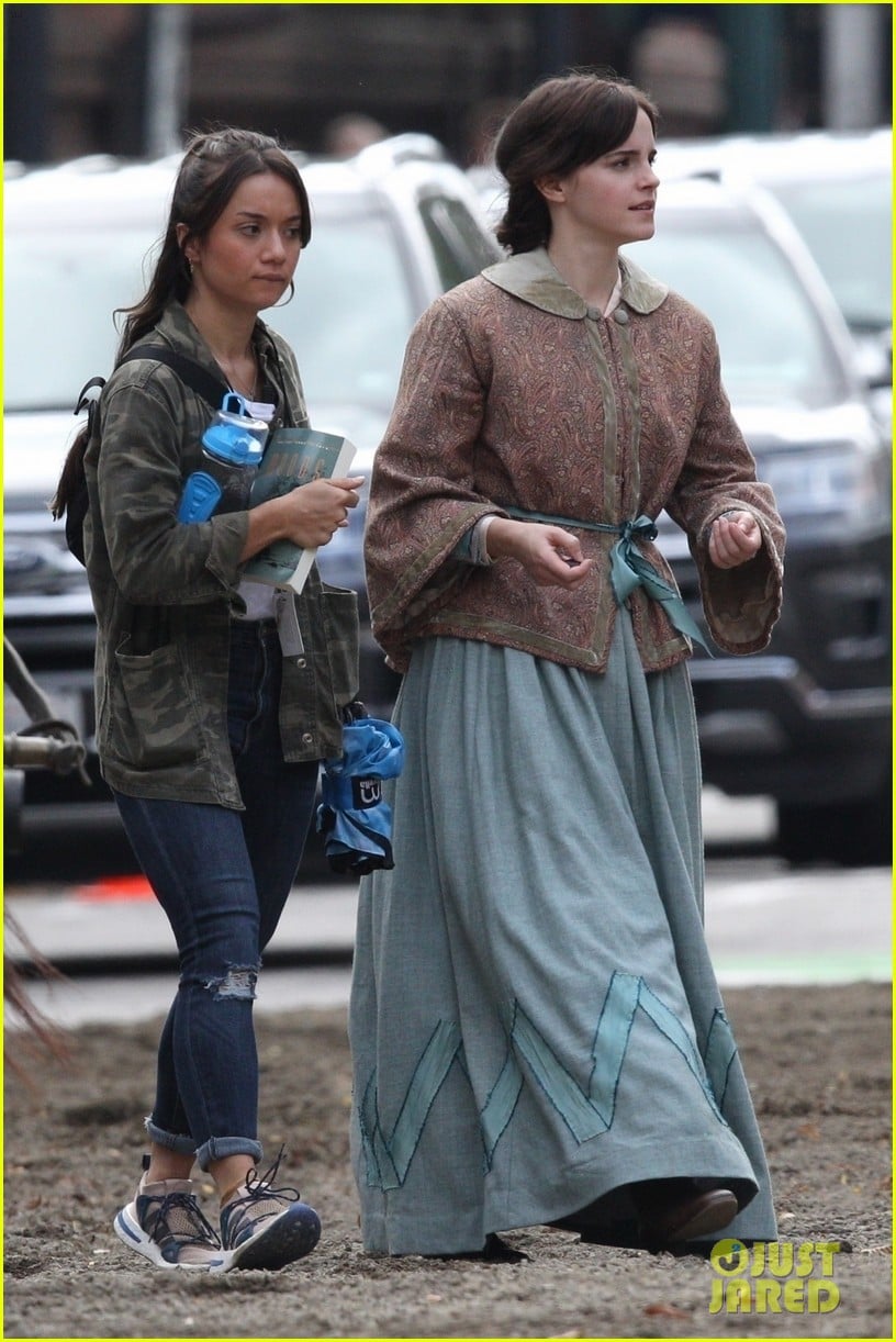 Full Sized Photo of emma watson little women set 12 | Emma Watson Dons