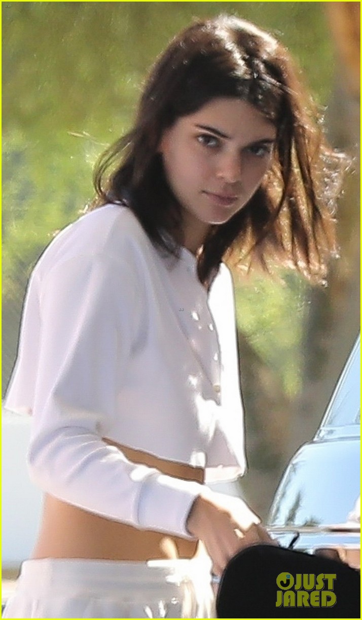 Full Sized Photo of kendall jenner steps out to run errands with fai