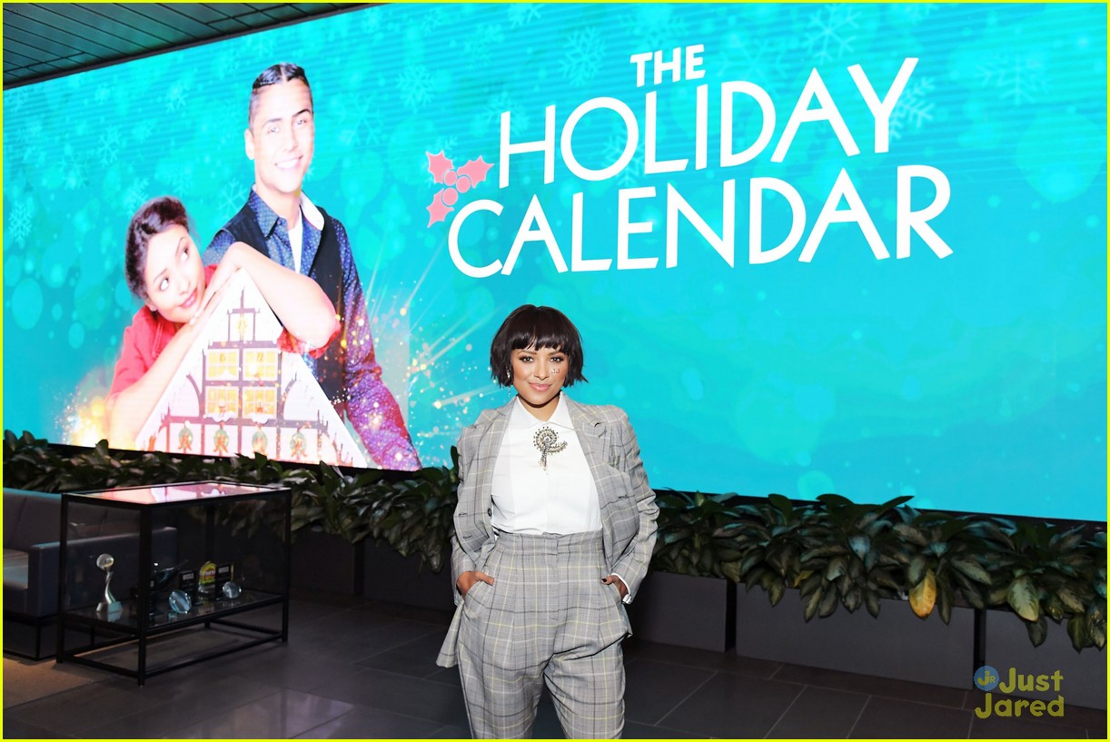 Kat Graham Suits Up For 'Holiday Calendar' Netflix Screening Photo