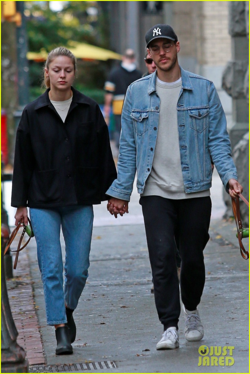 Melissa Benoist & BF Chris Wood Take a Cute Stroll Together in Canada