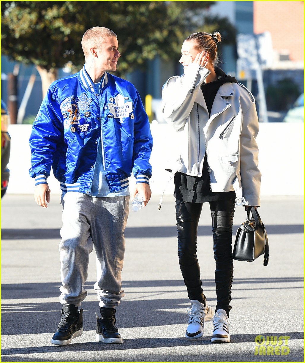 Hailey Baldwin With Justin Bieber at Joan's on Third November 3