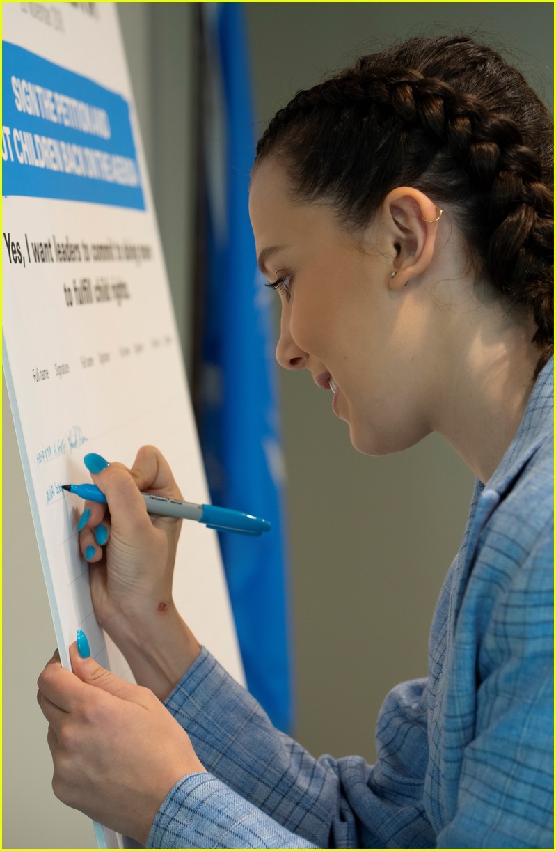 Full Sized Photo of millie bobby brown named youngest ever unicef