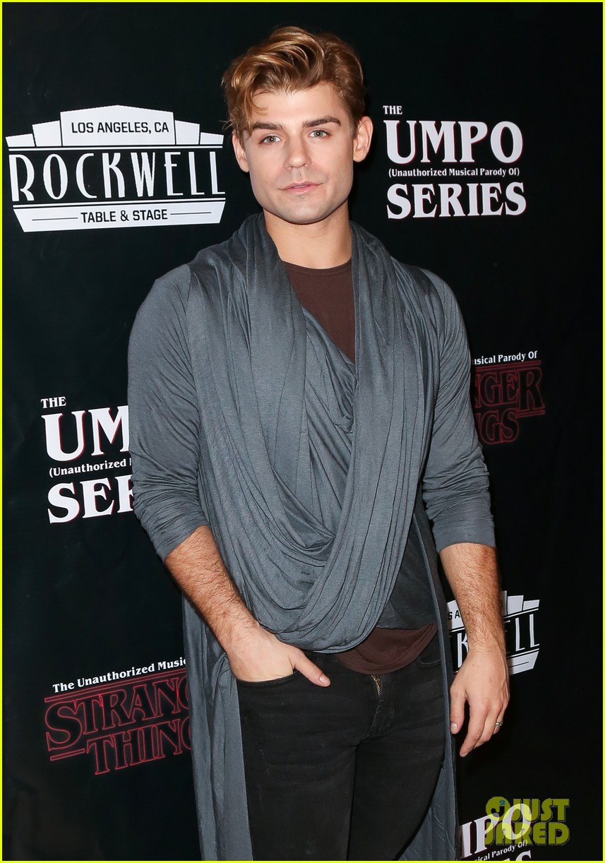 Full Sized Photo of garrett clayton steps out for unauthorized parody
