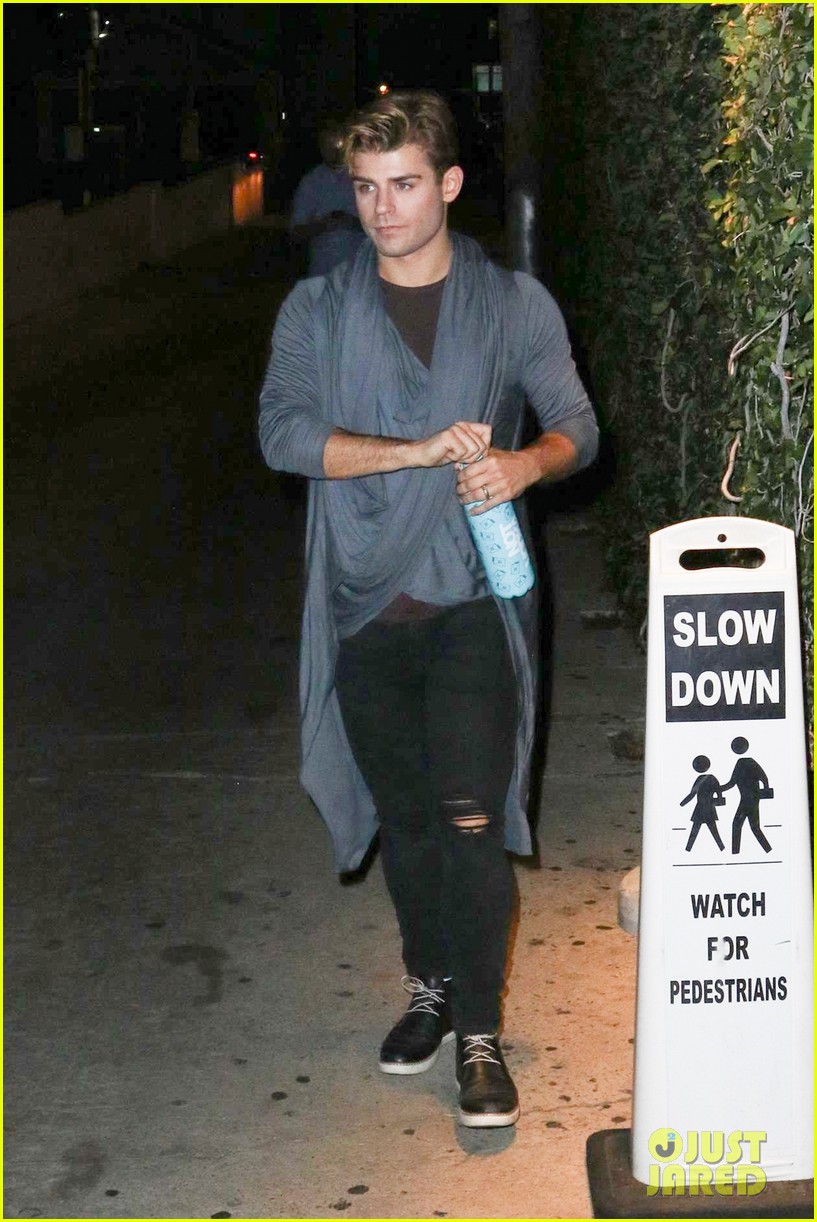 Full Sized Photo of garrett clayton steps out for unauthorized parody