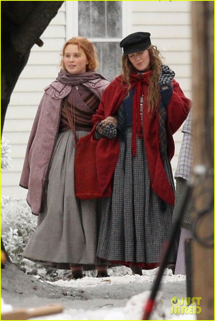 emma watson saoirse ronan four march sisters little women filming 04