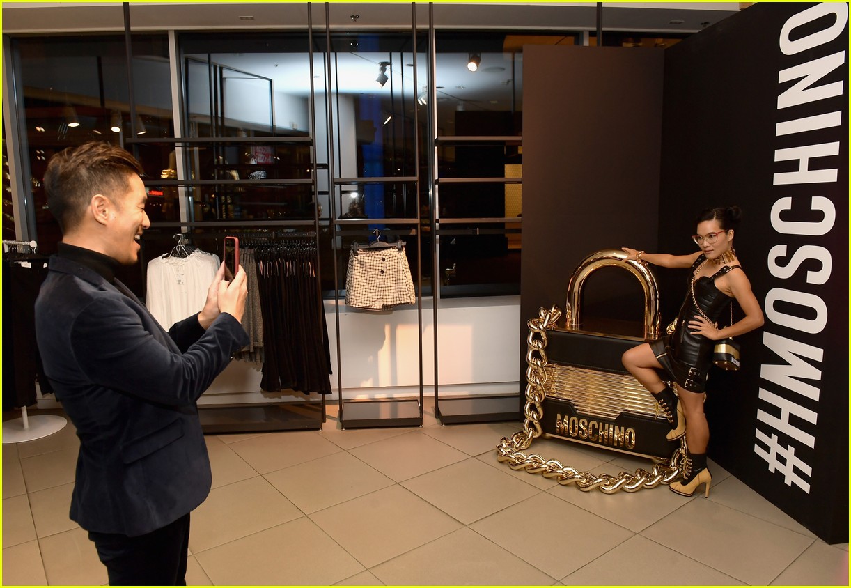Katherine McNamara, Ariel Winter & Ross Butler Look Chic at Moschino x