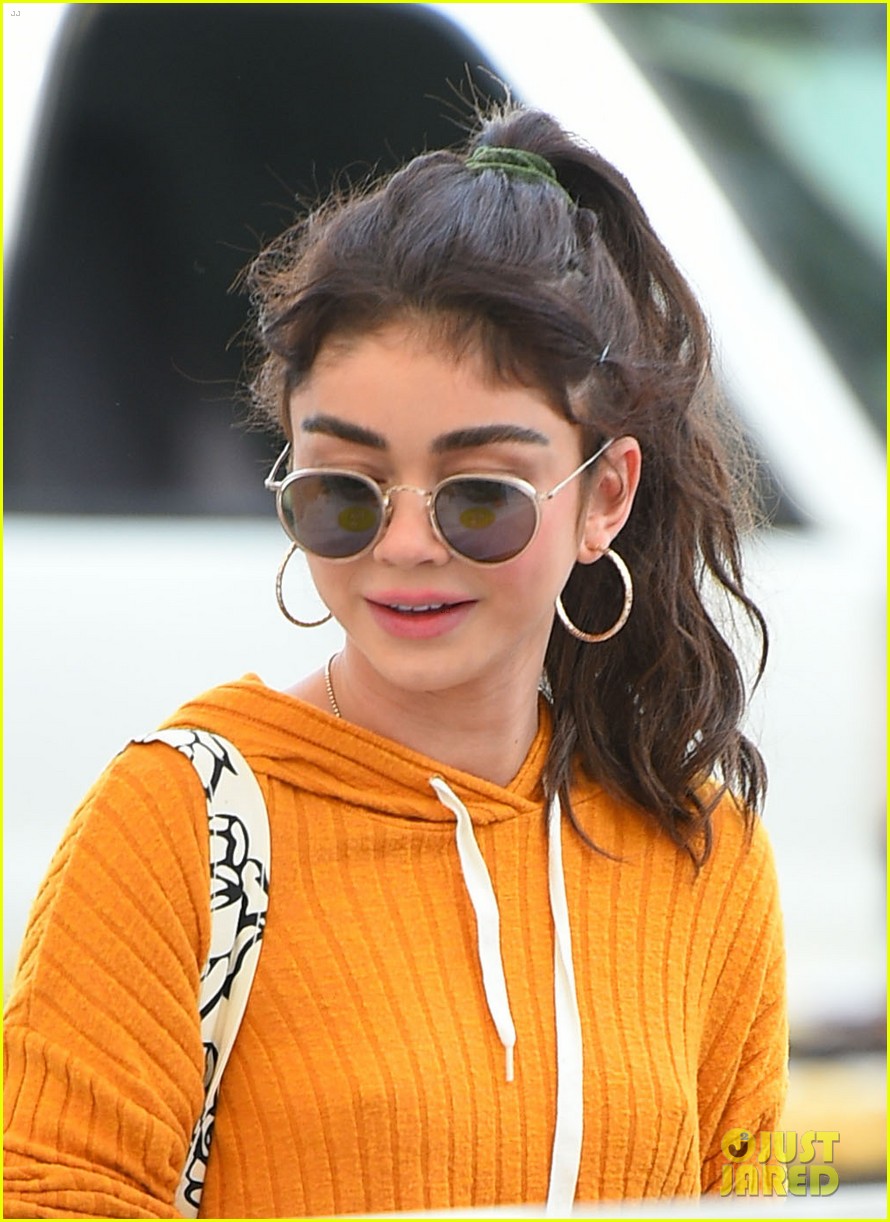 Sarah Hyland & Boyfriend Wells Adams Hold Hands at the Farmers Market