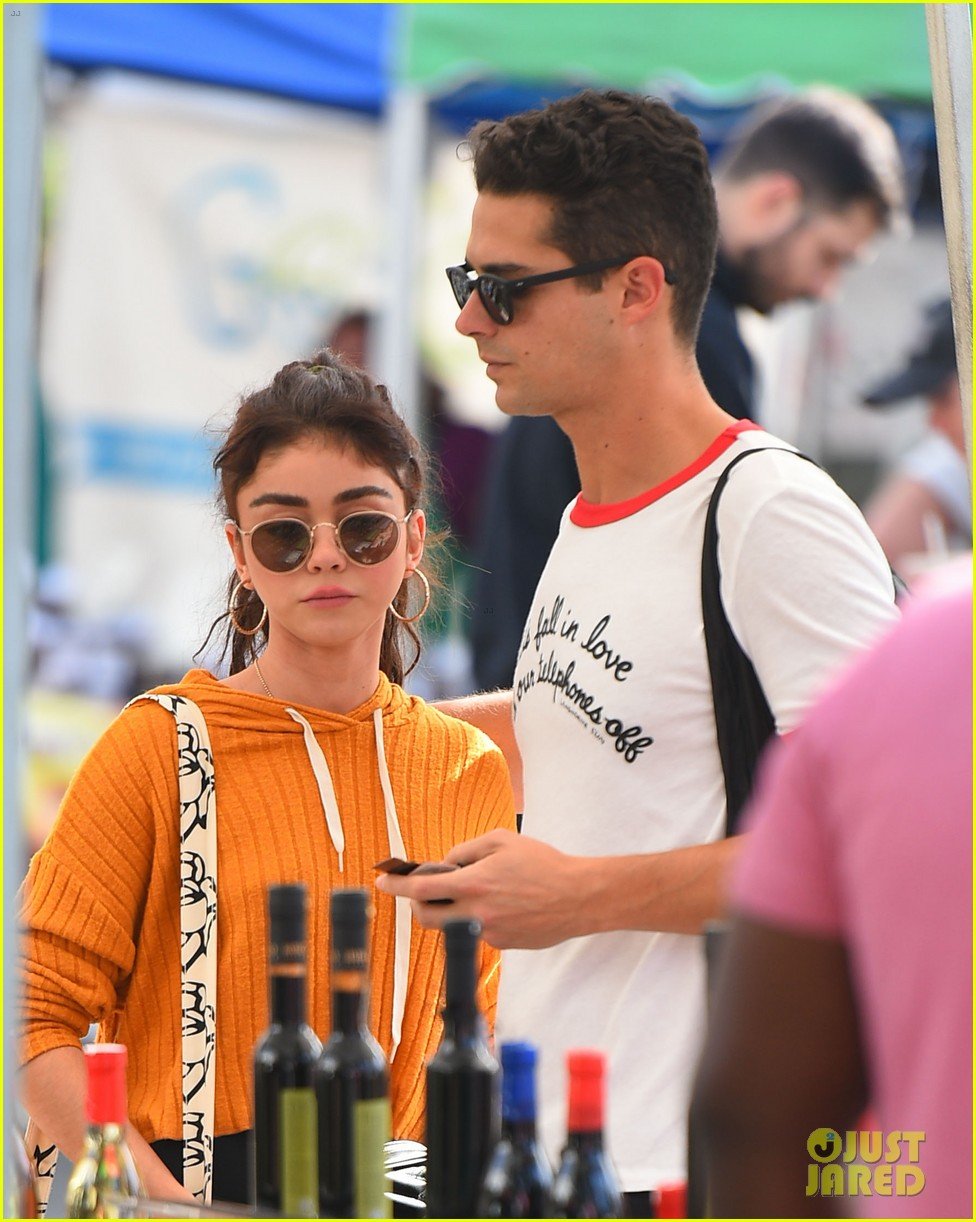 Sarah Hyland & Boyfriend Wells Adams Hold Hands at the Farmers Market