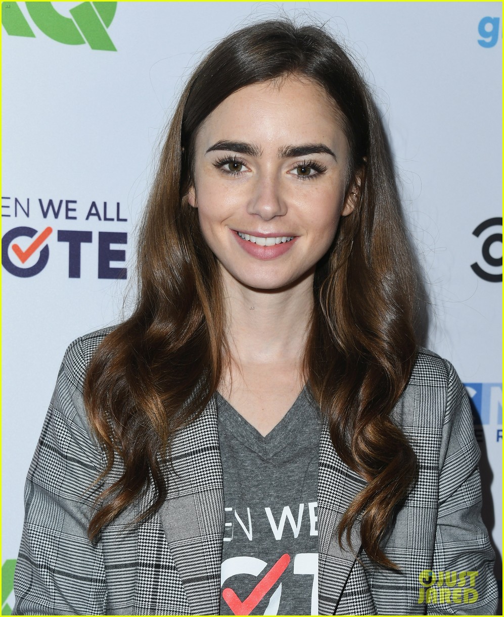 lily collins vote telethon november 2018 03 2