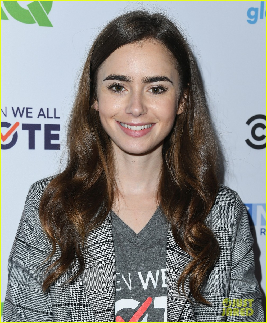 lily collins vote telethon november 2018 15