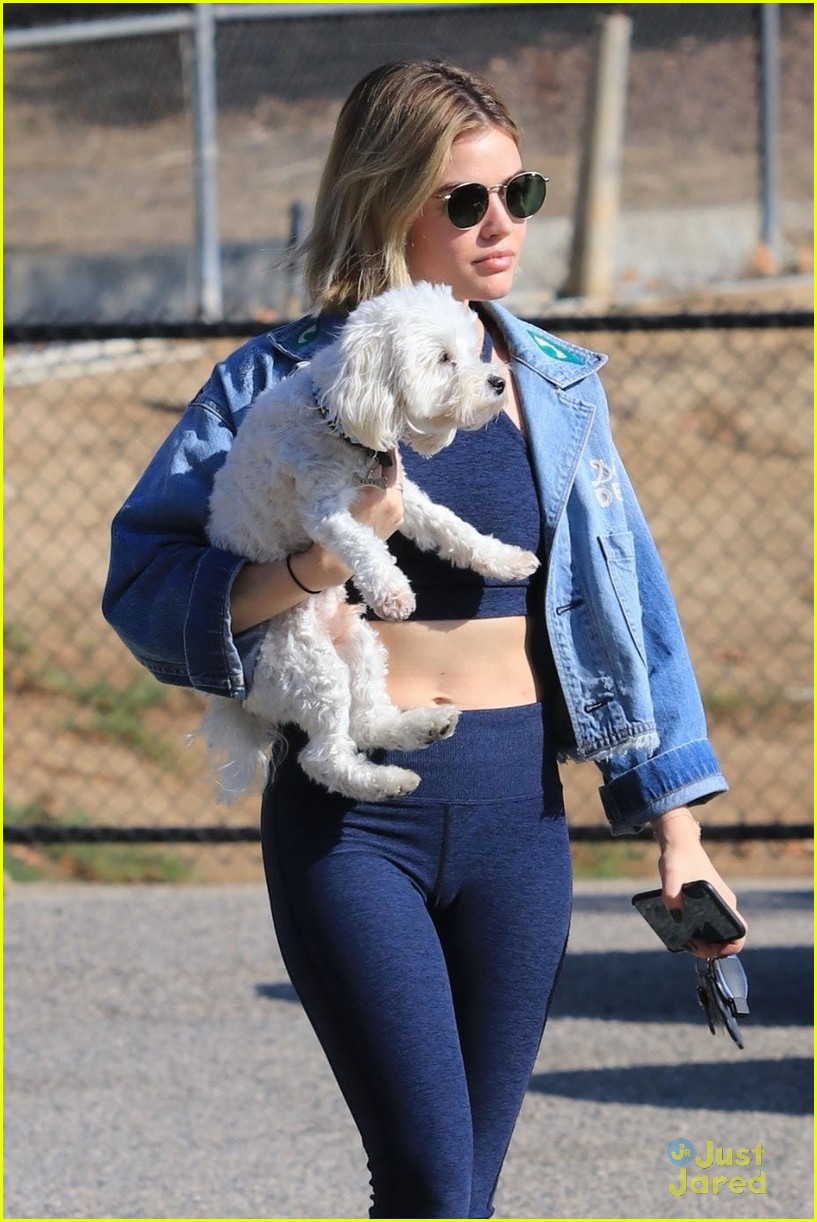 Full Sized Photo of lucy hale elvis dog park carly pearce career 04
