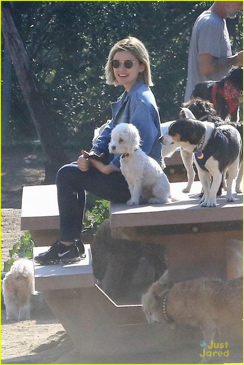 Full Sized Photo of lucy hale elvis dog park carly pearce career 05