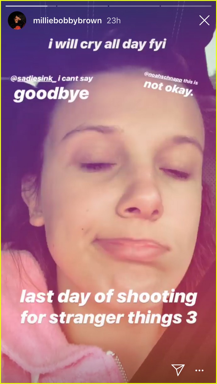 Millie Bobby Brown Gets Emotional After Officially Wrapping 'Stranger