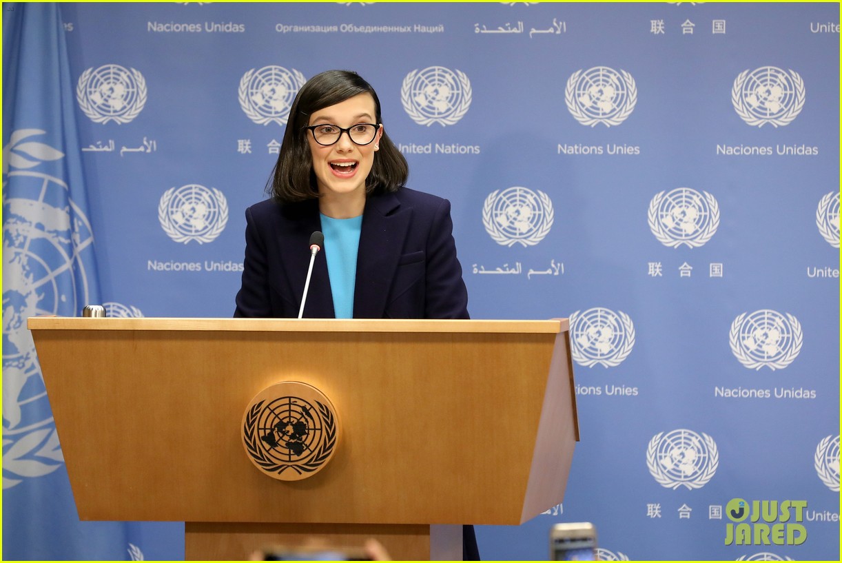 millie bobby brown speaks at the un unicef ambassador 06
