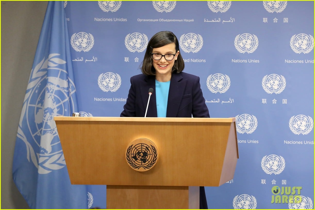 millie bobby brown speaks at the un unicef ambassador 09