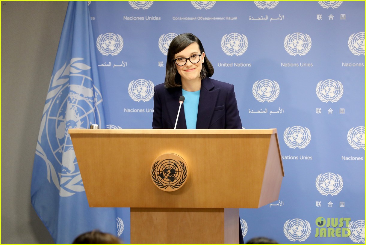 millie bobby brown speaks at the un unicef ambassador 11