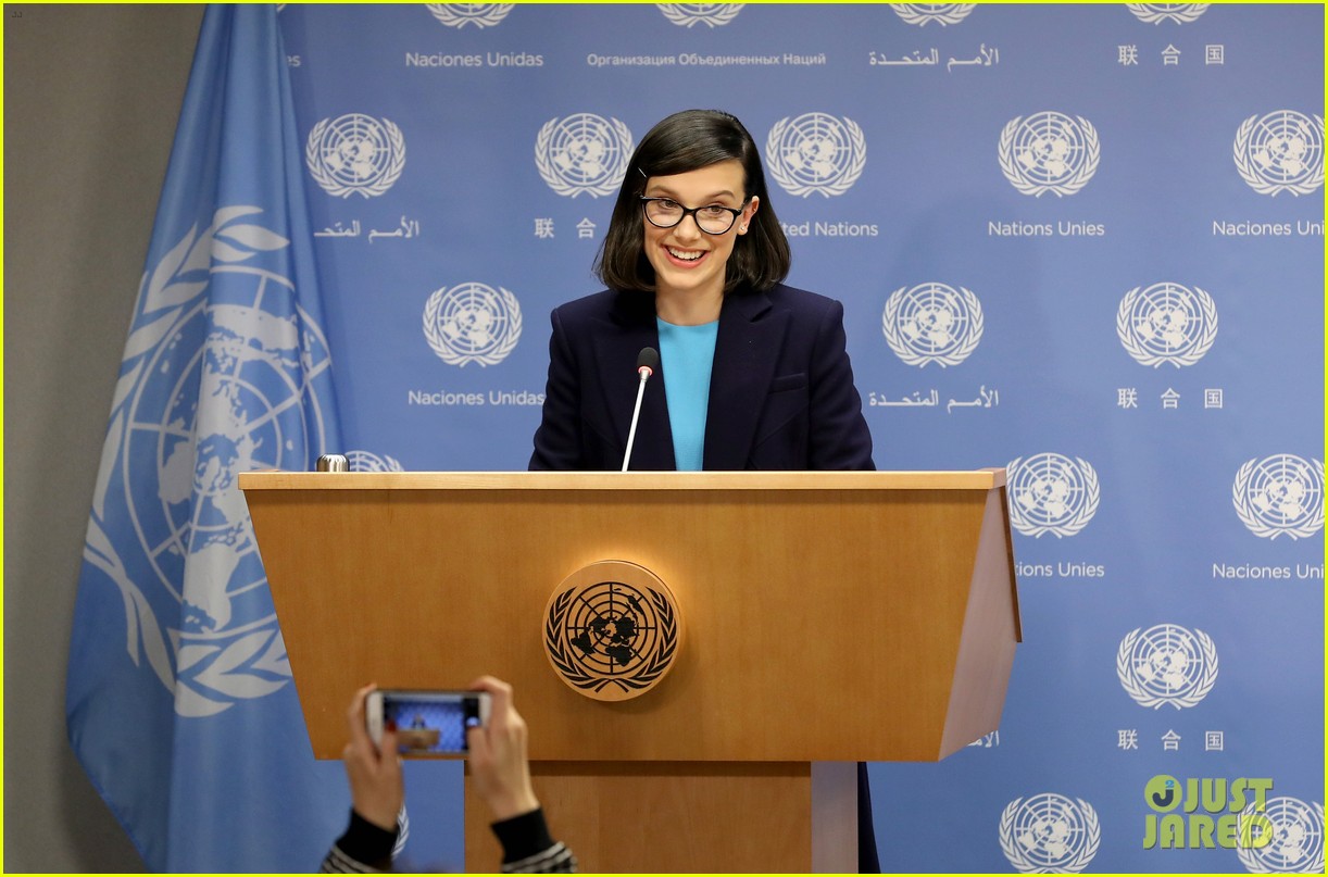 millie bobby brown speaks at the un unicef ambassador 14
