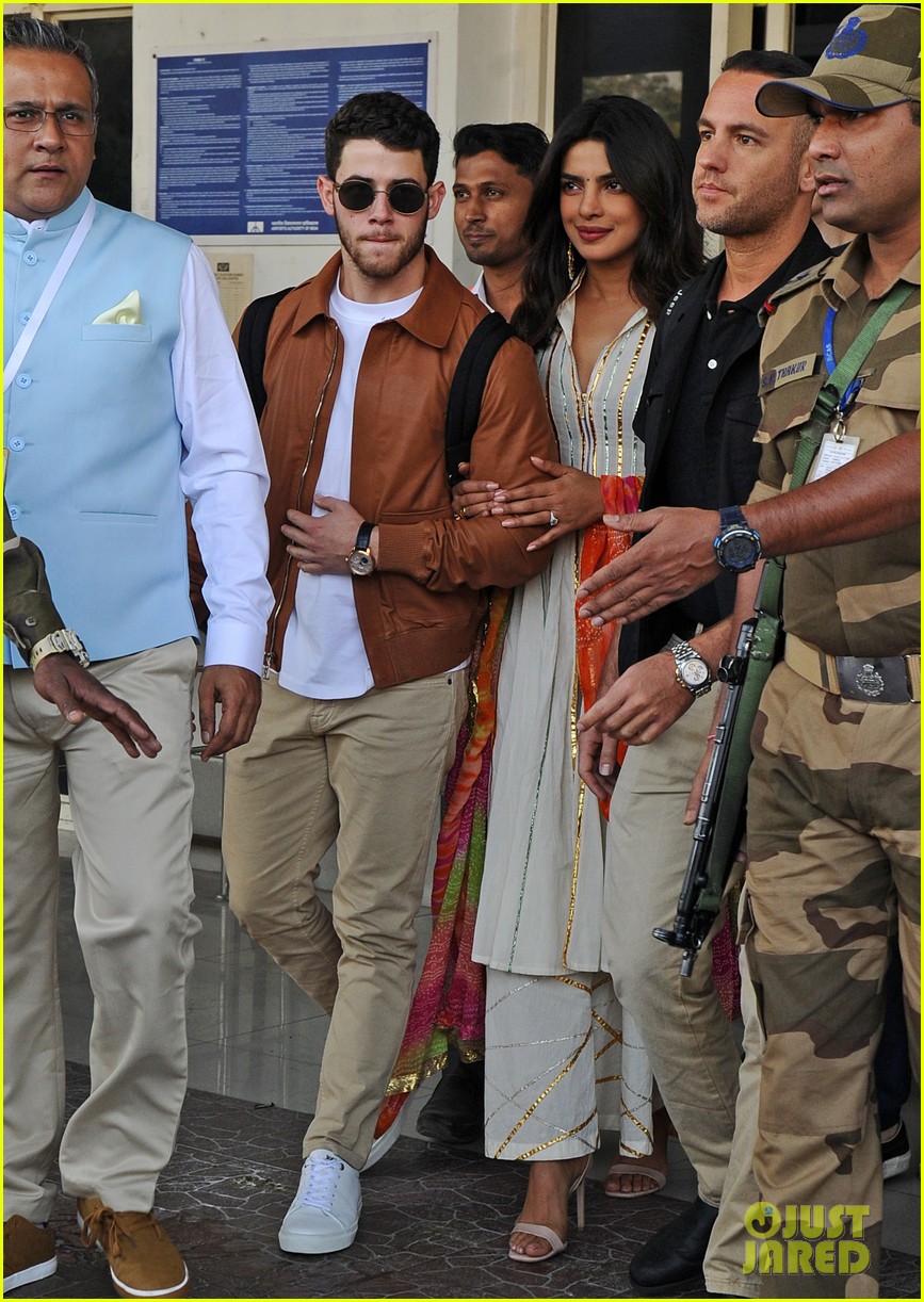 Nick Jonas & Priyanka Chopra Arrive in India for PreWedding