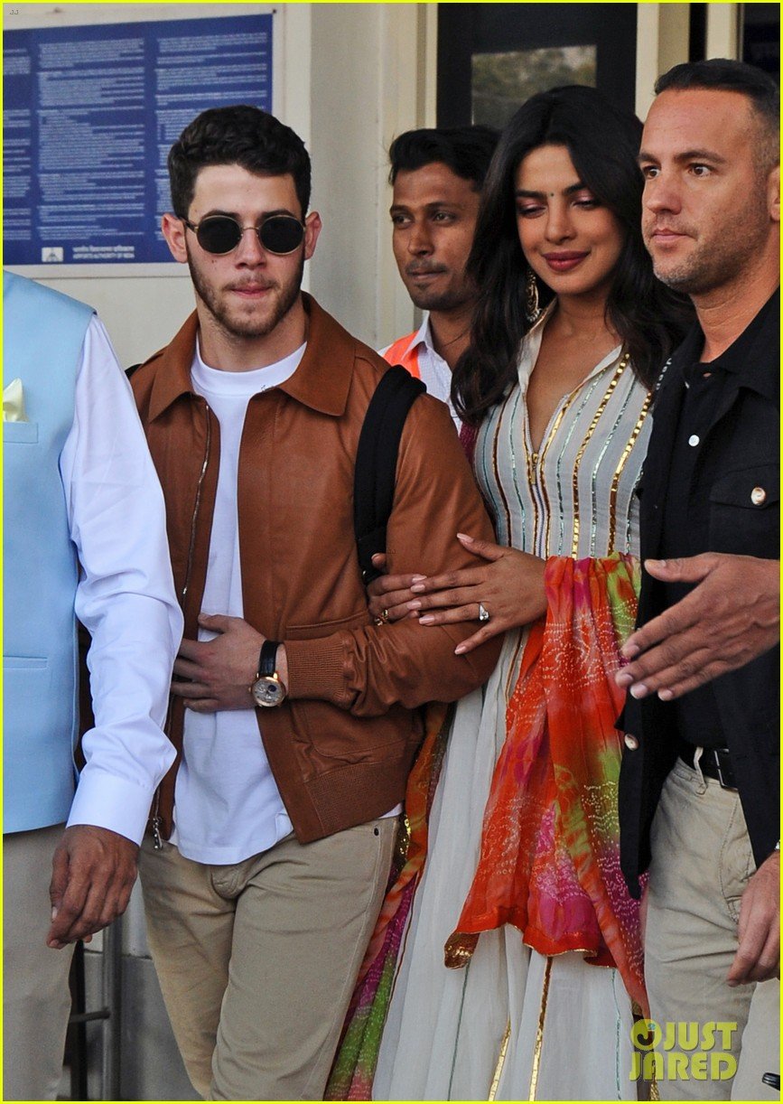 Nick Jonas & Priyanka Chopra Arrive in India for Pre-Wedding