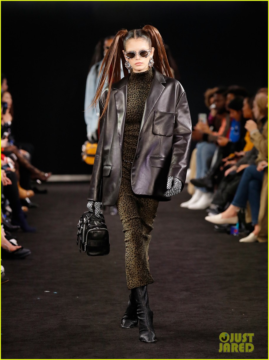 Kaia Gerber Sports Pigtails for Alexander Wang Fashion Show! | Photo