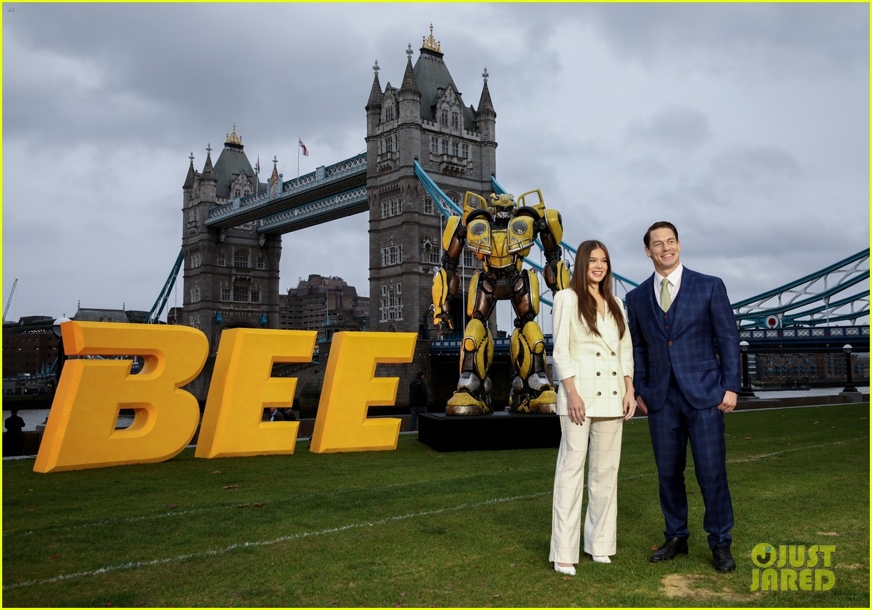 Full Sized Photo of hailee steinfeld john cena bumblebee photocall