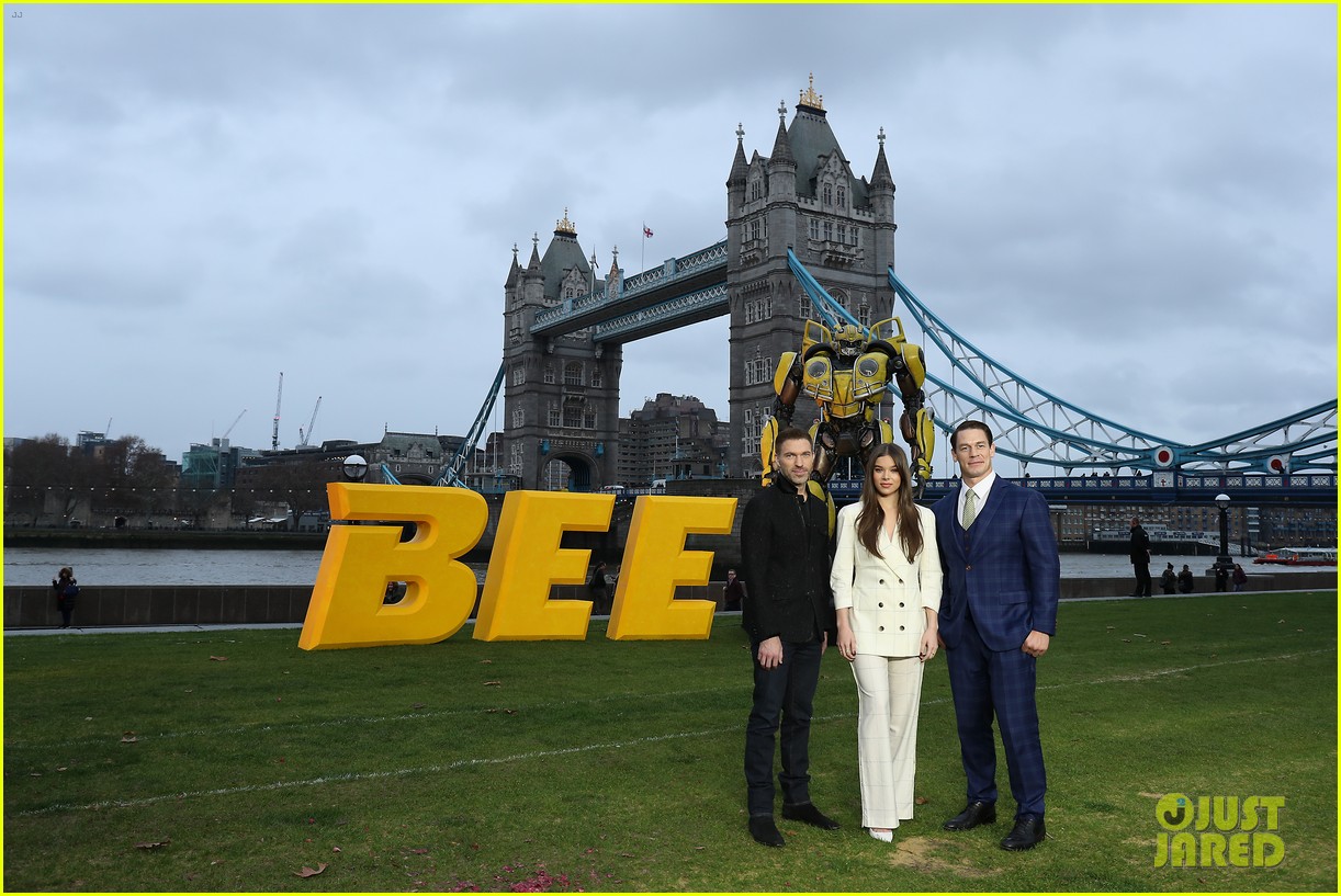 Full Sized Photo of hailee steinfeld john cena bumblebee photocall