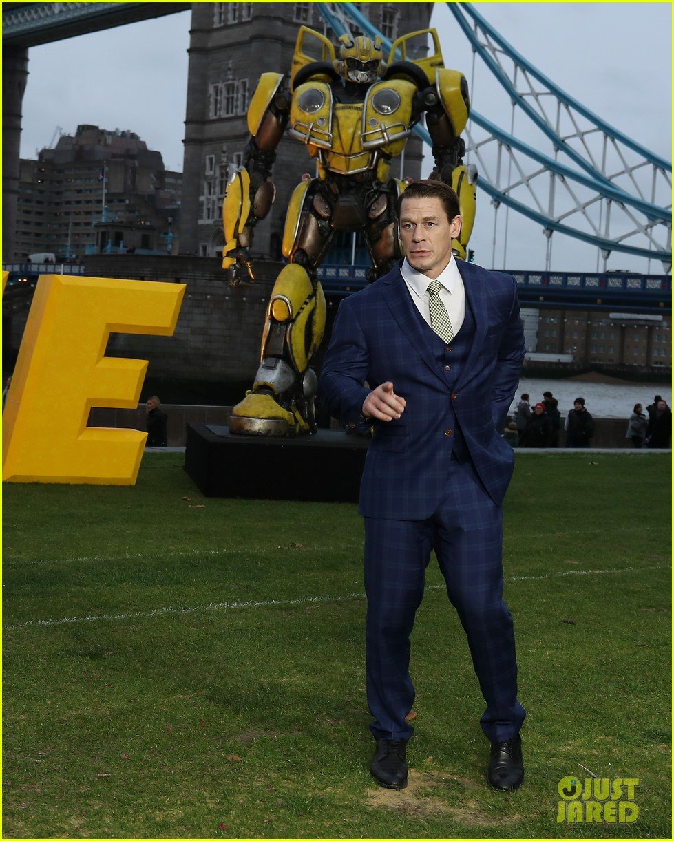 Full Sized Photo of hailee steinfeld john cena bumblebee photocall