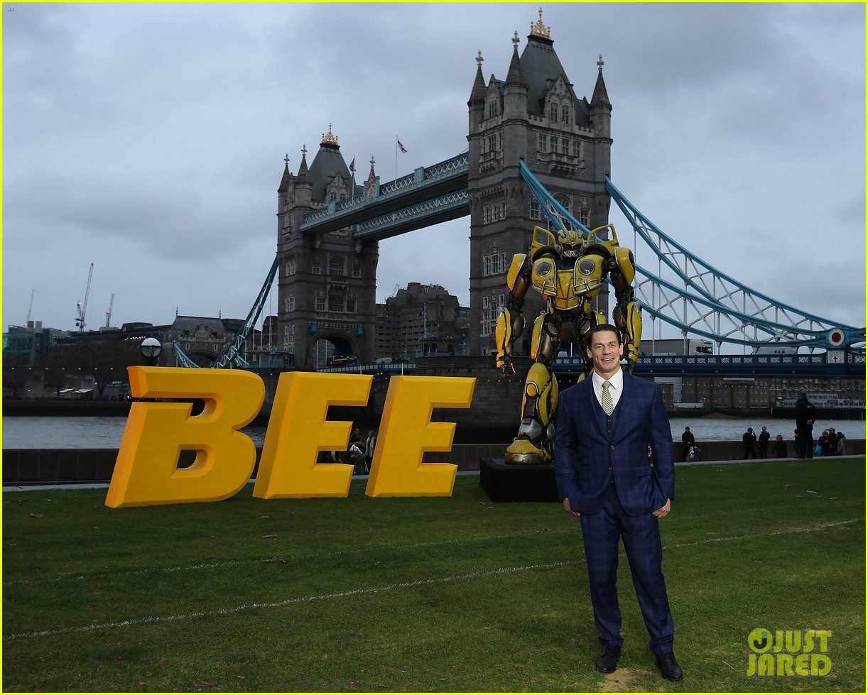 Full Sized Photo of hailee steinfeld john cena bumblebee photocall