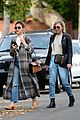 lucy hale looks chic in long checked coat while out to lunch 01