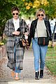 lucy hale looks chic in long checked coat while out to lunch 03