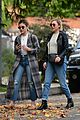 lucy hale looks chic in long checked coat while out to lunch 09