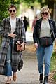lucy hale looks chic in long checked coat while out to lunch 12