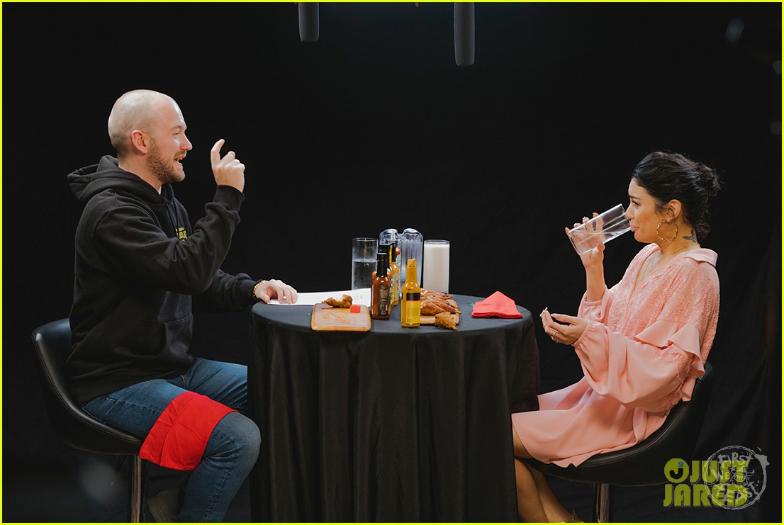 Full Sized Photo of vanessa hudgens takes on hot ones vegan wings