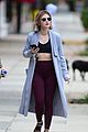 lucy hale blue coat workout buddies 01