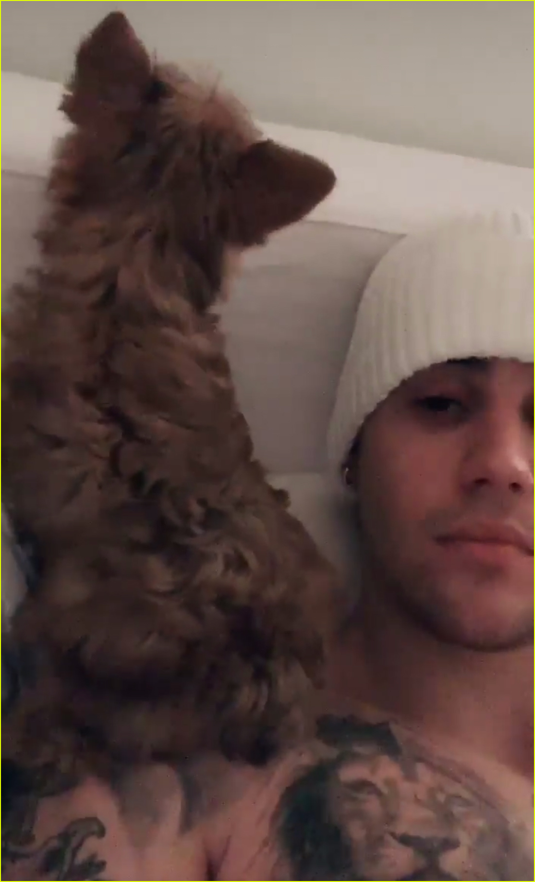 Justin & Wife Hailey Bieber Adopt New Puppy Meet Oscar! Photo