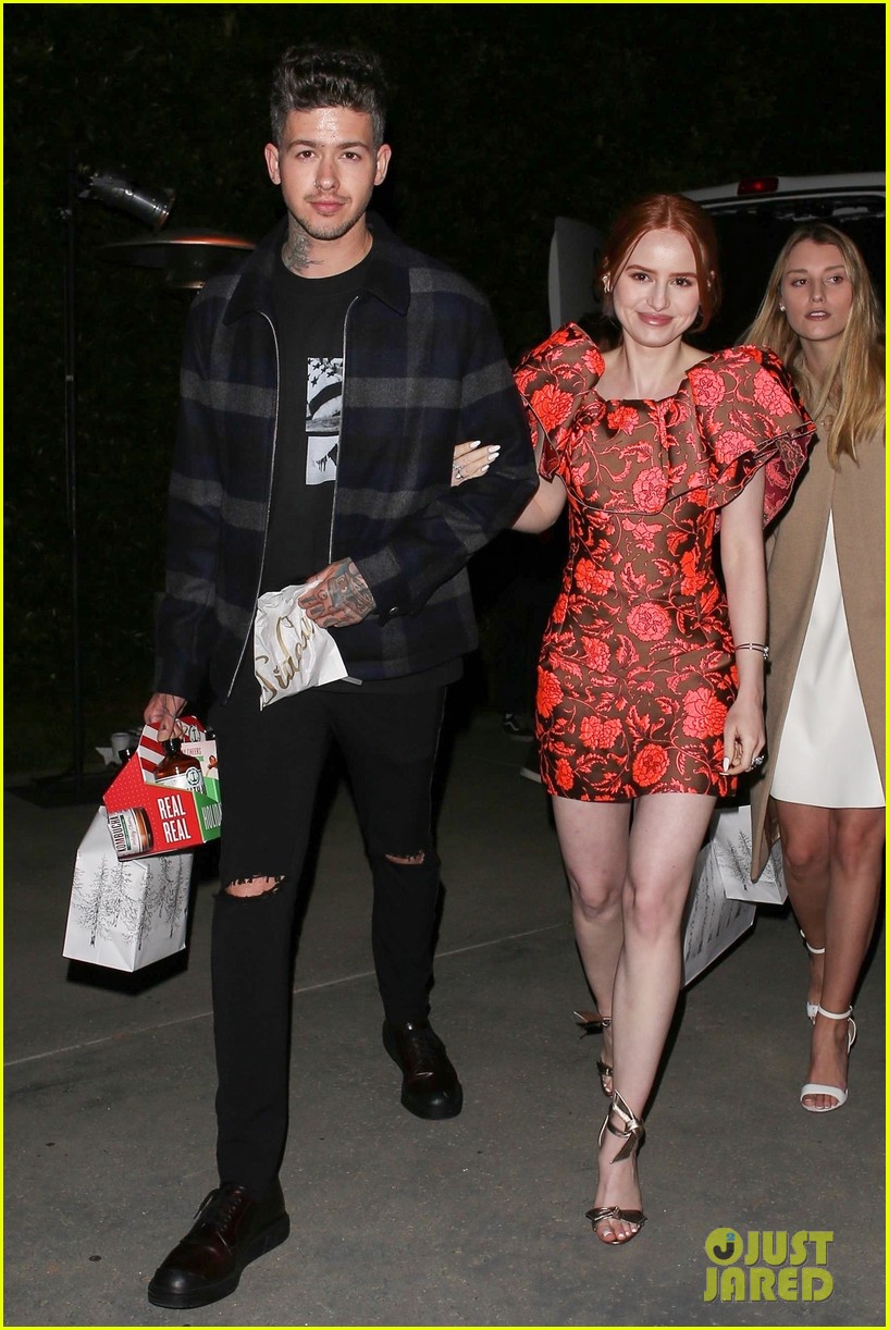 madelaine petsch travis mills jennifer klein holiday party 04