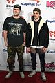 meghan trainor and daryl sabara sport matching wifey and hubby holiday sweaters jingle ball 05
