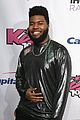 meghan trainor and daryl sabara sport matching wifey and hubby holiday sweaters jingle ball 18